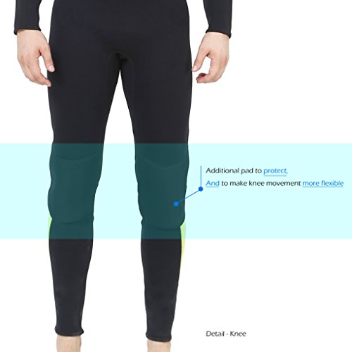 image for Dark Lightning Mens 3mm Full Suit Wetsuit for Scuba Diving, Snorkeling