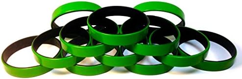 TheAwristocrat 1 Dozen Multi-Pack BLANK Wristbands Bracelets Silicone Rubber - Select from a Variety of Colors