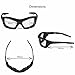 WYND Blocker Motorcycle Riding Glasses Extreme Sports Wrap Sunglasses (Black/Clear)