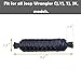 Enhanced Version Paracord Door Limiting Straps Heavy Duty Straps 550 Pound Strength Durable Swing Limiter for Jeep Wrangler Door Strap Replacement Accessories CJ YJ TJ JK (Pack of 2,Black)