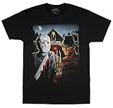 Fashion A Nightmare On Elm Street Freddy Krueger & Jason Graphic T-Shirt X-Large