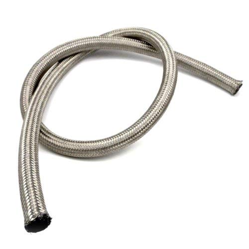 theBlueStone 10FT -6AN Stainless Steel Braided Fuel Line Hose for 3/8" Tube Size