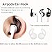 AirPods Case,Aheadife 9 in 1 Airpods Accessories Earphone Headphone Set Silicone Protective Cover Compatible for Apple Airpods 1&2 Charging Case with EarHook, Keychain,Airpods Strap & Watch Holderthumb 2