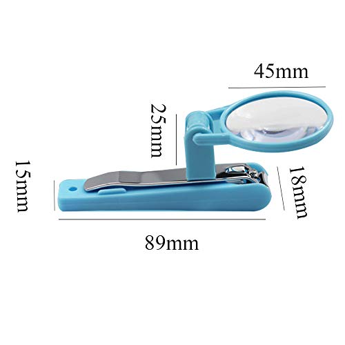 Extra Large Nail Clippers with Magnifying Glass Stainless Steel