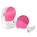 Sonic Face Cleanser, Opaceluuk Silicone Facial Cleansing and Massager Brush, Anti-Aging, and Reducing Acne.(Pink)