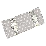 STACKERS jewelry box | duck egg blue & gray polka dot watch & bracelet pad stacker accessory