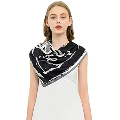 100% Pure Mulberry Silk Scarf Large Square 35'' x 35''- Breathable Lightweight Women's Neckerchief -Digital Printed Headscarf 100% Pure Mulberry Silk Scarf Large Square 35'' x 35''- Breathable Lightweight Women's Neckerchief -Digital Printed Headscarf