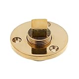 Gimiton Garboard Drain Plug Kit, Marine Drain Plug, Bronze Boat Plug丨Fits 1