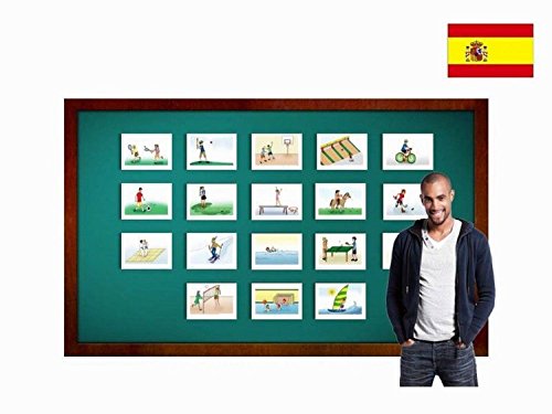 Tarjetas de vocabulario - Deportes - Sports and Action Flashcards in Spanish