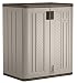 Suncast Base Storage Cabinet-Resin Construction Storage-36 Garage Organizer with Shelving Holds up to 75 lbs. -Platinum Doors & Slate Top, Silver