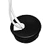 ANZESER 10 Packs Desk Grommet 1.5 inch, PC Computer Desk Plastic Grommet Cord, Tidy Cable Hole Cover Organizers (1.5 Inch, Black)