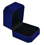Velvet Ring Box - Jewelry Display & Gift Box - Removable Insert & Soft Lining - Engagement Ring Case & Organizer by Geff House