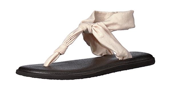 sanuk metallic flip flops
