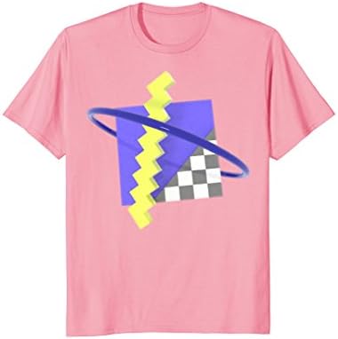 Mens 1980s Memphis Style Geometric Vaporwave Shirt 3XL Pink