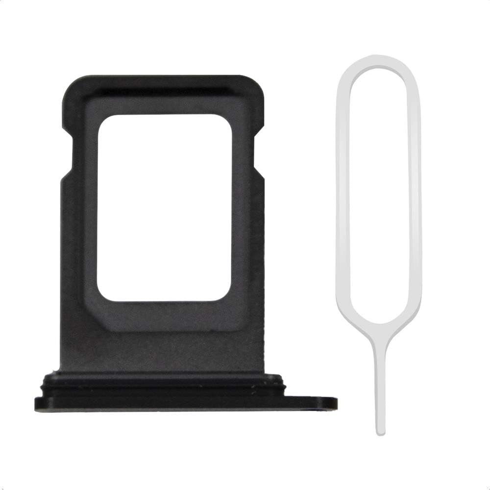 MMOBIEL SIM Card Tray Compatible with iPhone 12 mini – SIM Card Slot Tray Holder – SIM Holder Replacement – Incl. SIM Removal Tool And Waterproof Rubber Seal Ring - Black