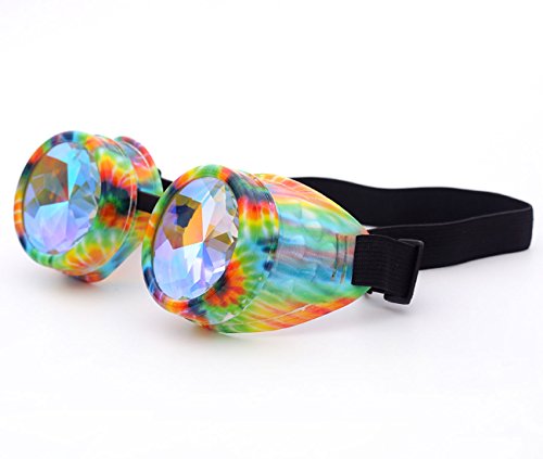 Careonline Vintage STEAMPUNK GOGGLES&Glasses Bling Lens Rustic Goth COSPLAY PARTY Rivets