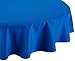 LinenTablecloth 70-Inch Round Polyester Tablecloth Royal Blue