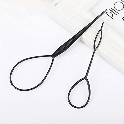 image for Seazhio 2Pcs Curler Hair Clip Tool Hair Accessories Plastic Loop Styli