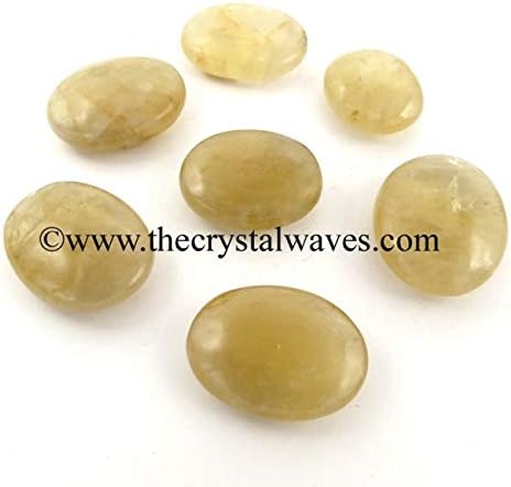 Citrine Palm Stone Crystal - Polished Gemstone | Citrine Stone (Healing Crystals and Stones)