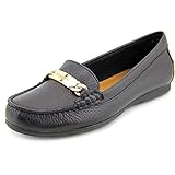 Coach Women's Olive Black Pebble Grain Leather Loafer 7