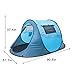 Ezyotudoor 86''x48''x39'' Beach Canopy Tent Shade Shack Instant Pop Up Family Beach Tent and Sun Shelter Cabin Dome Tent