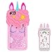 Joyleop Quicksand Case for iPhone 5 5C 5S,Cute 3D Cartoon Animal Cover,Kids Girls Cool Fun Glitter Soft Silicone Gel Rubber Bling Kawaii Character Unique Shell Skin Protector for iPhone5