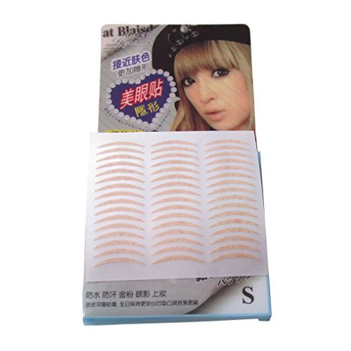 10 Pair Handmade False Eyelashes 72 Pairs Double Eyelid Tape Makeup Tools Set Thick Long Fake Eye Lashes Invisible Eyelid Sticker (Eyelashes & Eyelid)
