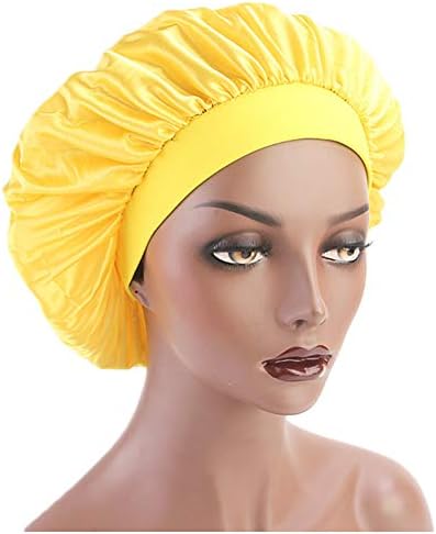 Women's Wide Band Hair Bonnet Cap for Sleeping Head Cover Bonnet Night Sleep Hat
