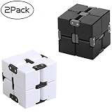 2PCS Fidget Magic Blocks Infinity Cube Puzzle Flip Cube Ball Anti Anxiety Relieves Stress Relief Time Killer Hand Wrist Twister Toys for ADD, ADHD, Anxiety,Autism for Adults Kids(2PCS)