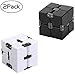 3 Pack Fidget Infinity Cube Toys for Kids Adults,Fidget Game Pad, Metal Fidget Bike Chain Fidgeting Magic Blocks Puzzle Sporocket Finger Toys Hand Fingertip Gryo Gift Set for Party Favors Prizes