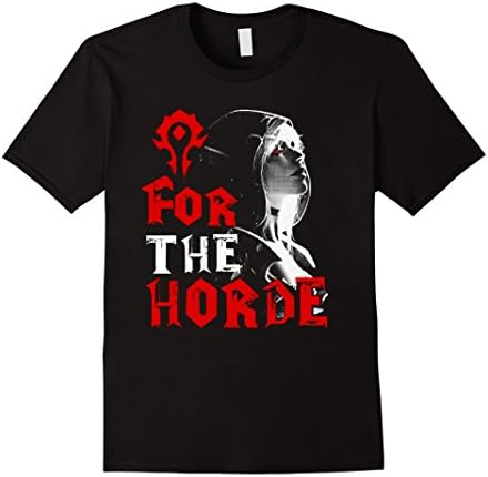 Men's For The Horde Sylvanas Windrunner WOW T-shirt XL Black