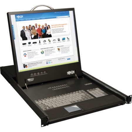 Tripp-Lite-8-Port-Rack-Console-VGA-KVM-Switch-w-19-LCD-1U-TAA