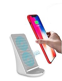 Cargador inalámbrico rápido con altavoz Bluetooth compatible con iPhone XS, XS Max, XR, X, 8, 8Plus, Samsung Galaxy S9, S9+, S8, S8+, S7, S7 Edge, S6, Note 9, 8 y mucho más.
