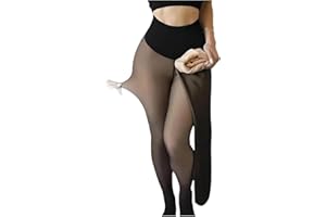 Curve Baby Tights, New Magic Curve Leggings, Compression Band Model One-Seam Translucent Fleece Lined Tights for Women