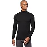 32 Degrees Men's Lightweight Baselayer Mock Top | Long Sleeve | Form Fitting | 4-Way Stretch | Thermal