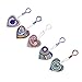 Key Fob 5PCS, Keychain Diamond Painting Key Chain Key Holder Ring Keyring Keyfob Full Drill Diamond 5D DIY Needlework Handcraft Cross Stitch Cartoon Gift for Kids Adults Girls (Multicolor)