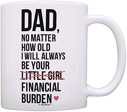 dad i will always be your financial burden mug amazon