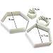 SAKOLLA Soccer Ball Cookie Cutter, Hexagon Cookie Cutter, Football Cake Decorations - 4 Sizes Biscuit Cutters/Sandwiches Cutter/Pastry Cutters