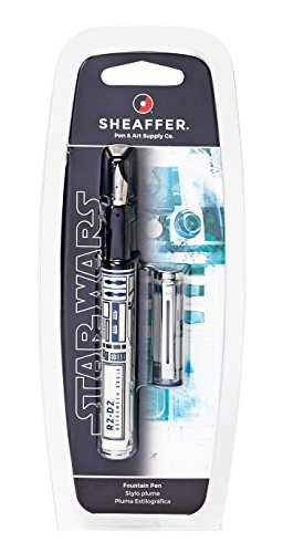 Sheaffer Pop Star Wars R2-D2 Fountain Pen with Chrome Trim and Medium Nib (Best Sheaffer Fountain Pen)