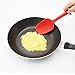 Silicone Spatula, Zhuper, 3 piece-Baking Spoon & Spatulas,Non-stick,Heat Resistant Flexible Rubber Spatulas with Stainless Steel Core (Red)