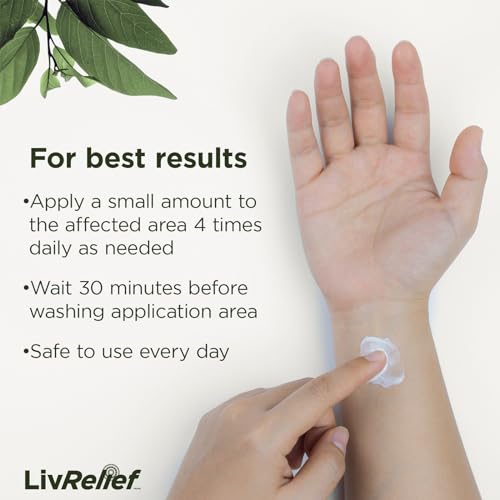 Livrelief Pain Relief Cream for Nerve Pain – Fast-Acting, Long-Lasting Relief with Natural Ingredients – Capsaicin Cream for Shingles, Sciatica Pain Relief & More – No Menthol, Paraben-Free, 50g (Pack of 2)