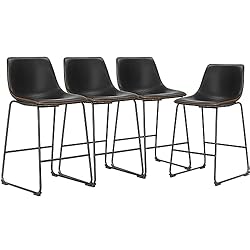 JHK Dining Chairs, Bar Stools Set of 4, 26 inch