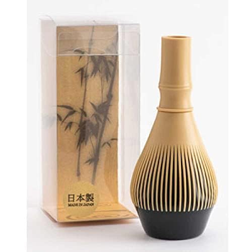 Japanese Tea Whisk Made of Resin, Non-breakable Dishwasher Compatible, Made in Japan, White Bamboo Color