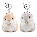 AQUESOUSLY Women's Hamster Plush Key Chain,4.7