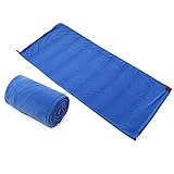 Boshen Adult Outdoor Ultra Lightweight Camping Traveling Fleece Sleeping Bag Liner Indoor Hotel Anti-Dirty Portable Sleeping Bags Single for 4 Seasons