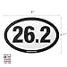 26.2 Marathon Oval Car Magnet for Distance Runners, Trail Running | Stick it to Your Vehicle or its Bumper | Fitness & Runner Enthusiast