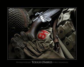 90th Infantry Division - Tough O'mbres - Giclee Print 16x20 Framed