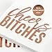 Andaz Press Rose Gold Foil Lunch Napkins, Cheers Bitches, 6.5-inch 50-Pack, Bridal Shower Napkins For Wedding Engagement Party Bachelorette Party Napkins Bride Napkins Funny Bar Napkins Mimosa Napkins