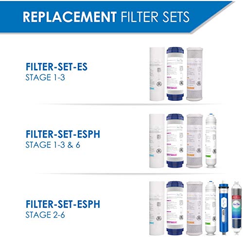 SimPure T1-100ALK 8-Stage Alkaline Reverse Osmosis System - 100 GPD, NSF Certified, Under Sink With Tank & Pump, Reduces PFAS