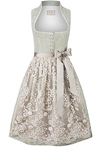 Stockerpoint Dirndl Jane Vestido para ocasión Especial, Salvia, 46 para Mujer